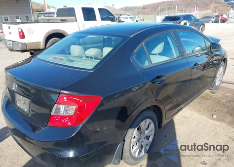 2012 Honda Civic Lx from USA, damaged, VIN 19XFB2F58CE079013